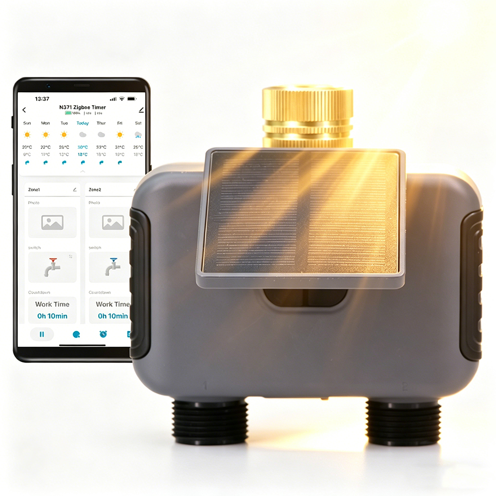 Smart Garden Tap - Tuay Smart Solar 2-Zone Watering Timer