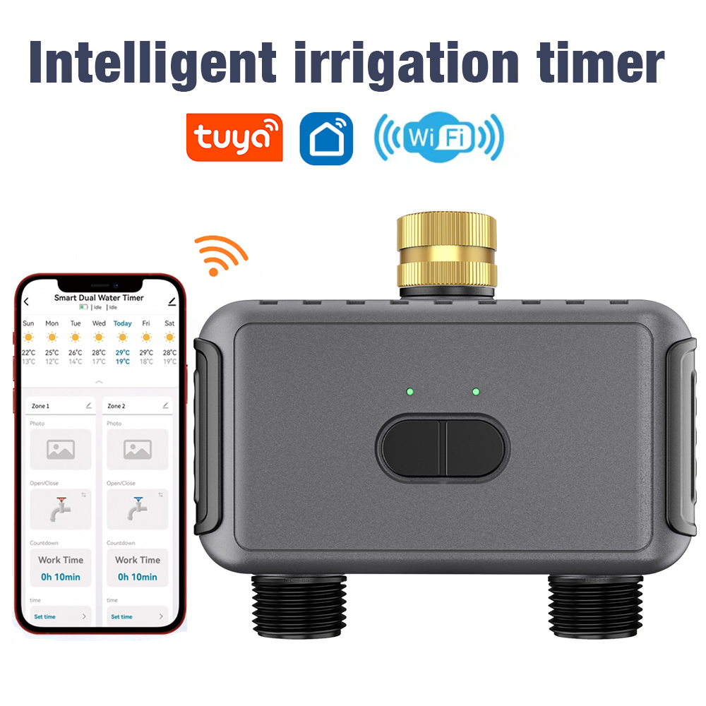 Smart Garden Valve - Wifi Automatic Water Timer Dual Hose