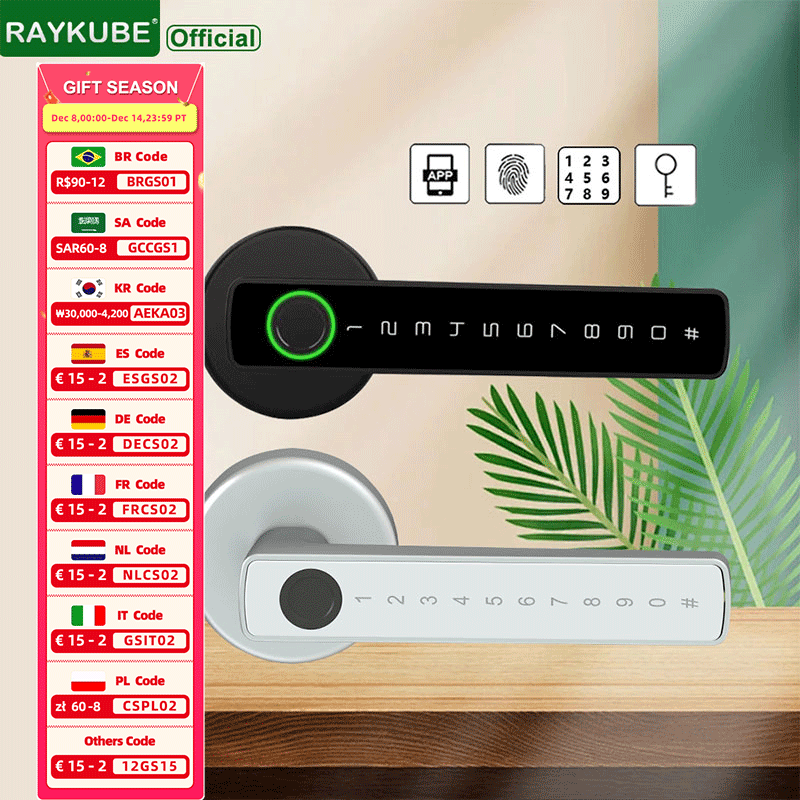 Smart Garden Door Lock - RAYKUBE M5 TT Lock BLE Smart