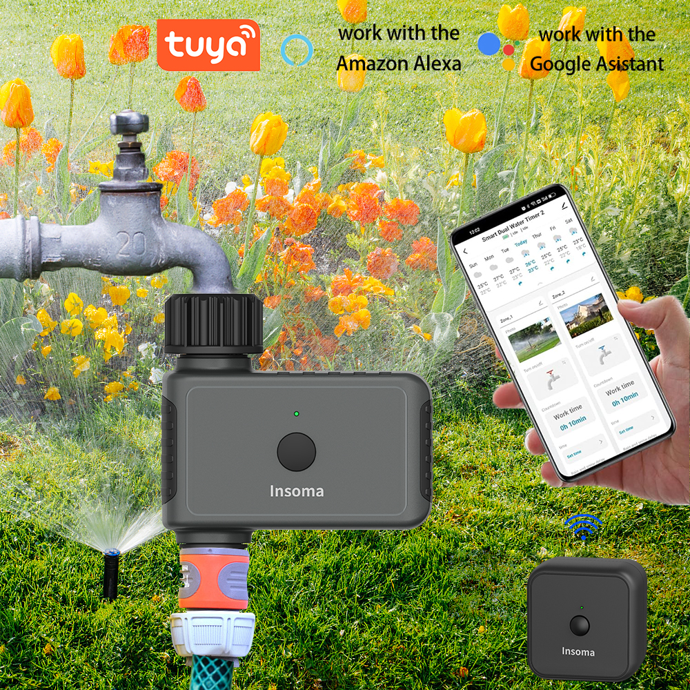 Smart Garden Iot - Insoma Wifi Automatic Sprinkle Timer Remote