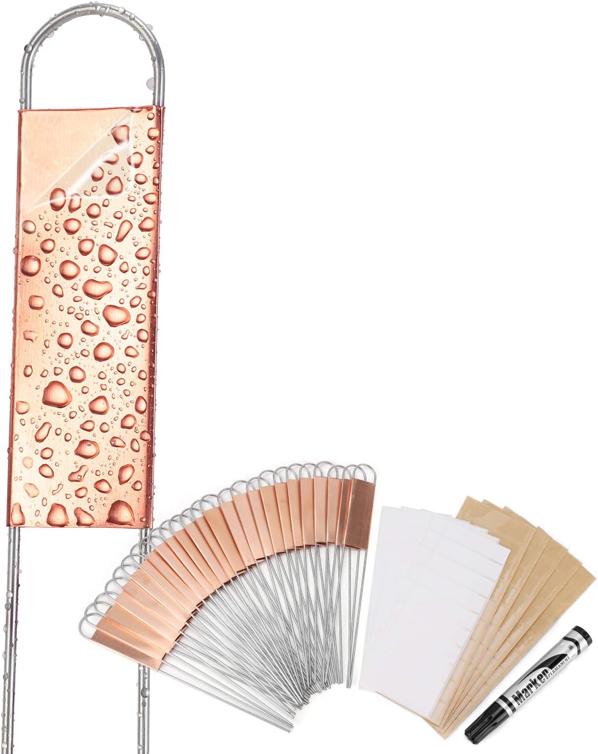 Garden Journal Planner - 25PCS Copper Plant Tags with 50