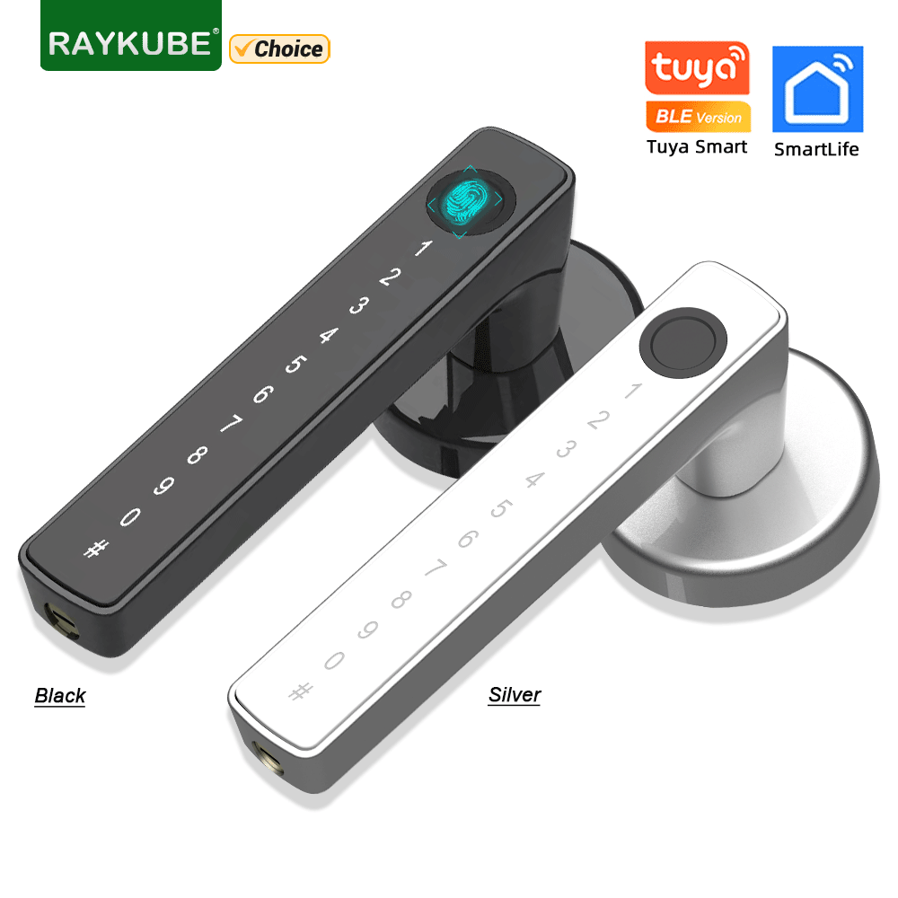 Smart Garden Door Lock - RAYKUBE M5 Tuya BLE Fingerprint Door
