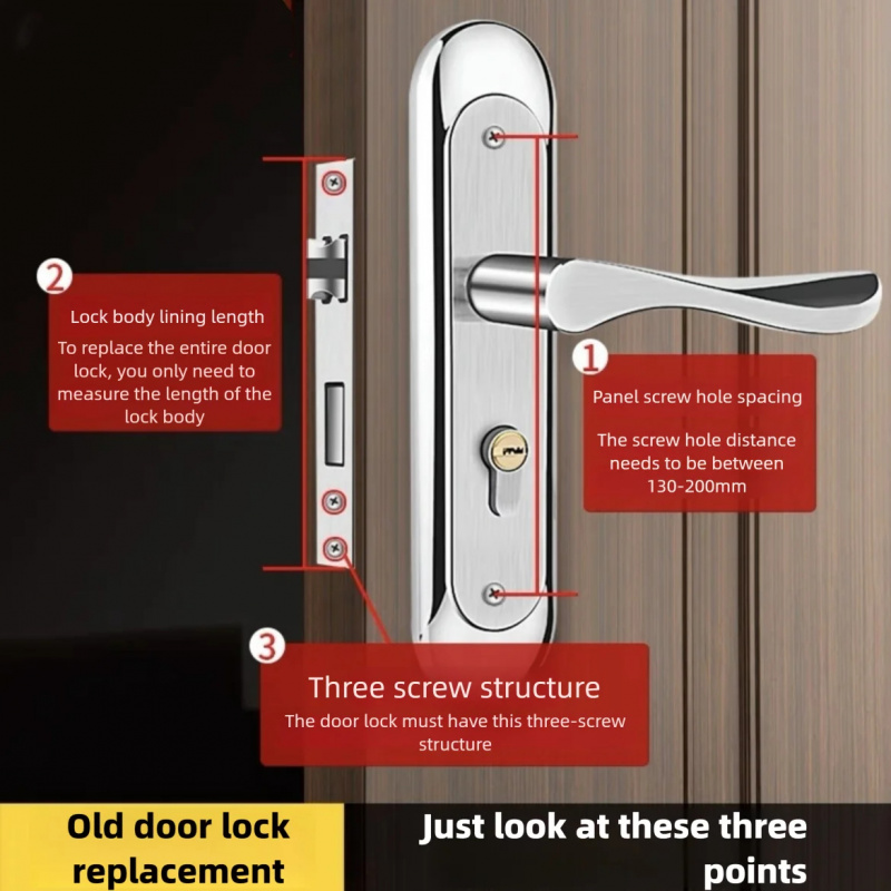Smart Garden Door Lock - Universal Type Stainless Steel Indoor Door