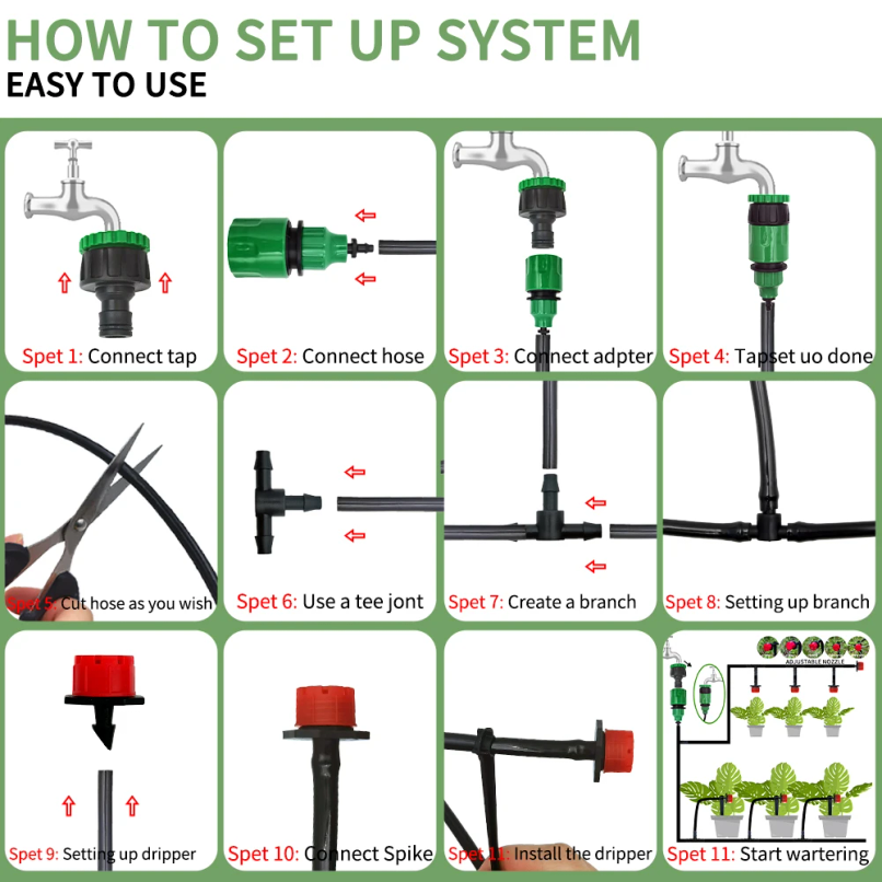 Micro Drip Irrigation System P - Smart Garden Auk review and price