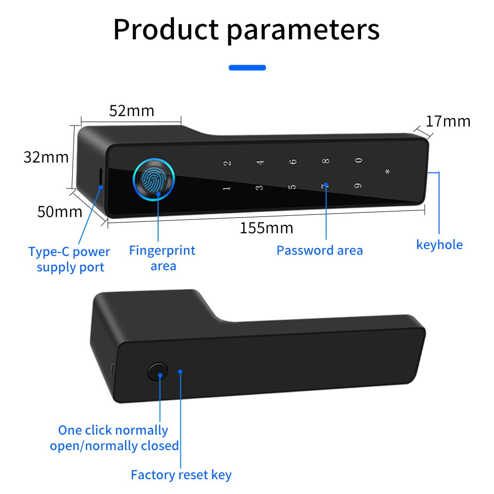 Minimalist Electronic Fingerpr - Smart Garden Door Lock review and price
