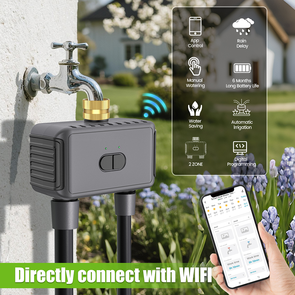 Wifi Automatic Water Timer Dua - Smart Garden Valve review and price