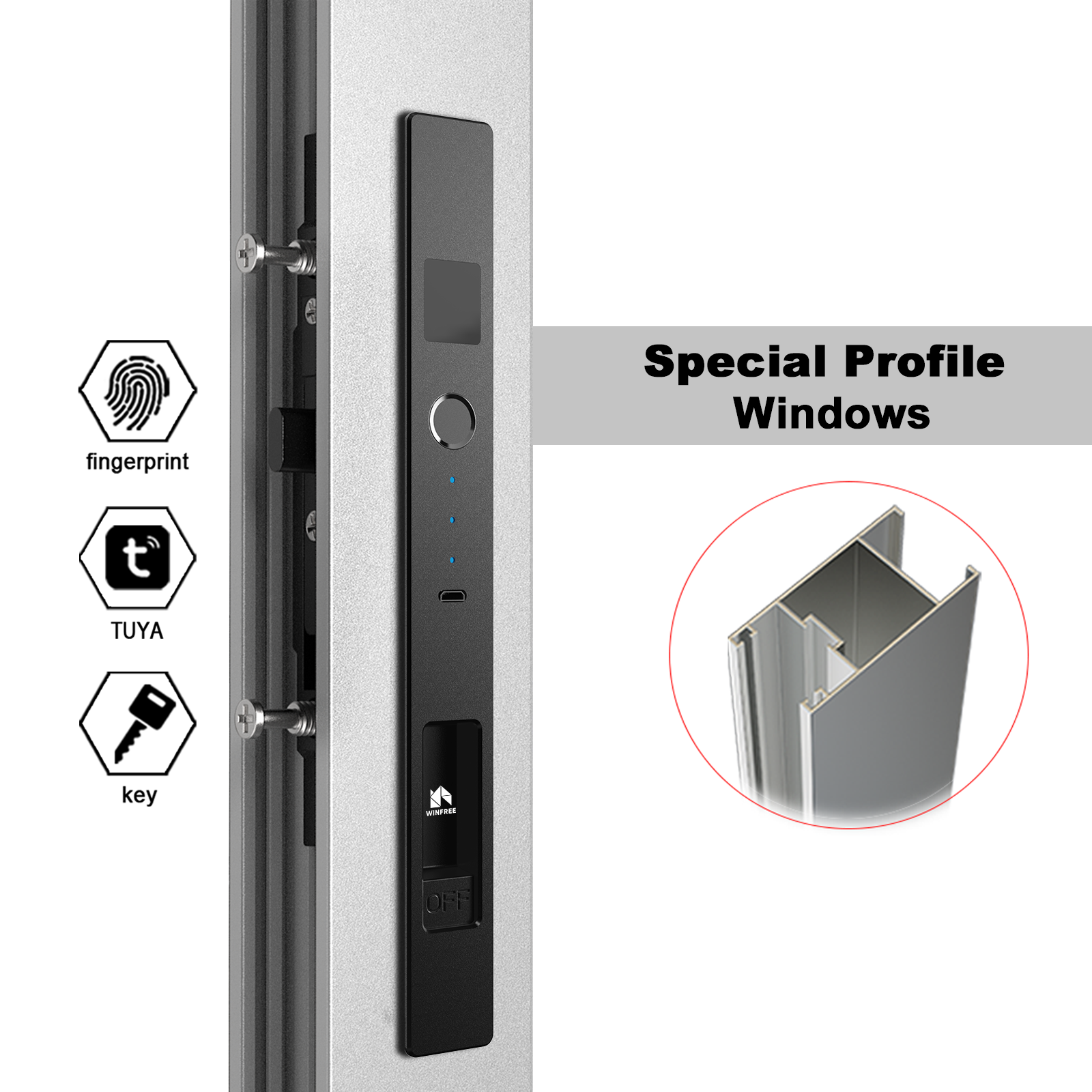 WINFREE Sliding Window Door Sm - Smart Garden Door Lock review and price