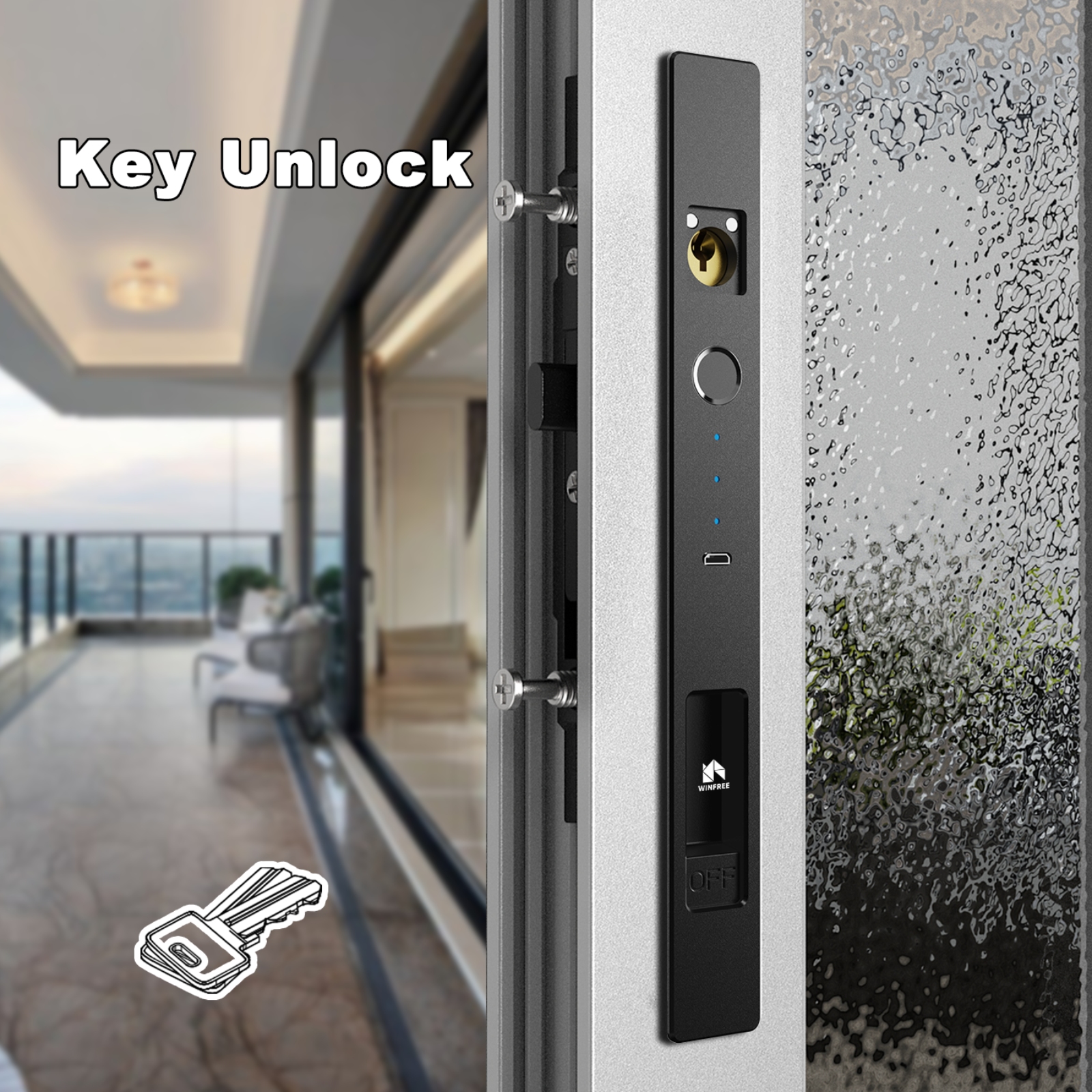 WINFREE Sliding Window Door Sm - Smart Garden Door Lock review and price