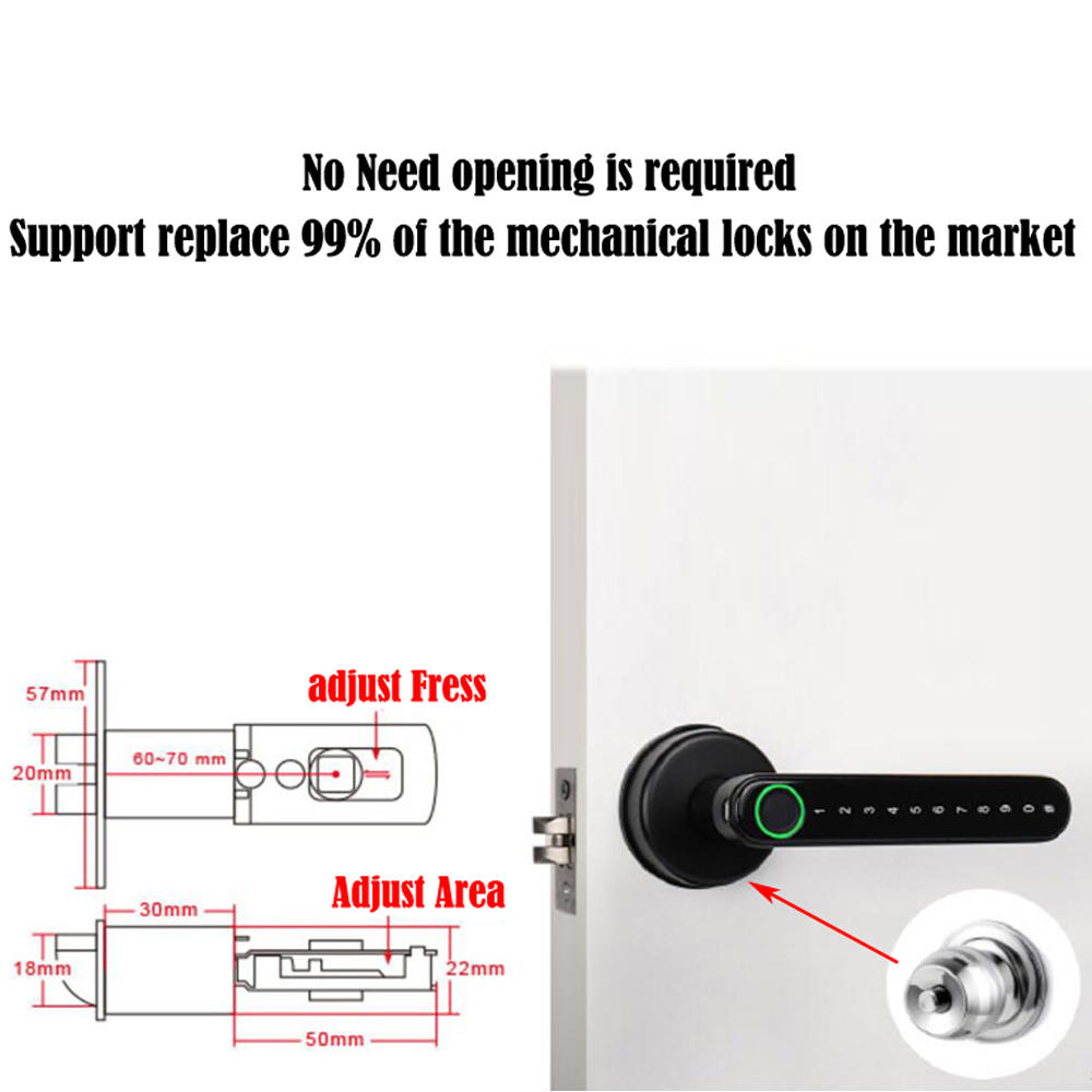 TTLock Smart Bluetooth Fingerp - Smart Garden Door Lock review and price