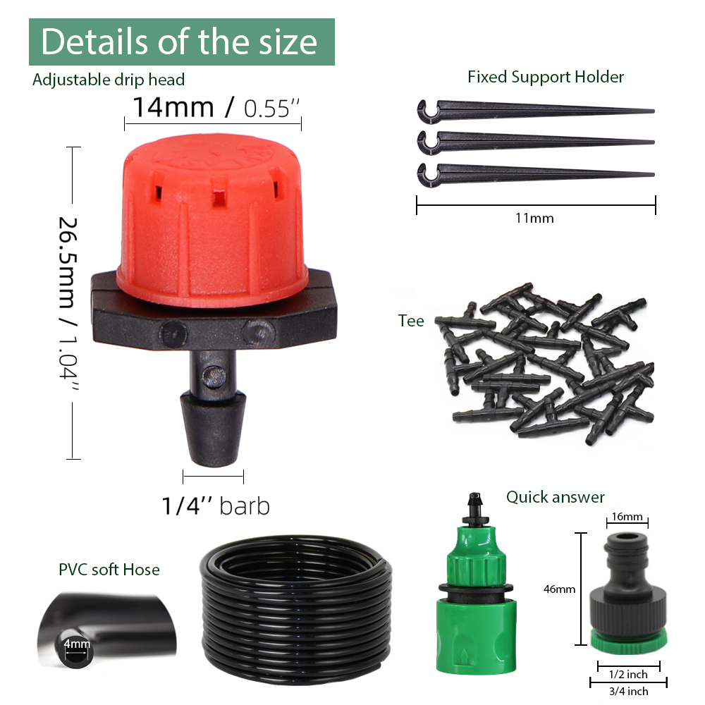 50-5M 1/4'' Hose Adjustable Dr - Smart Garden Auk review and price