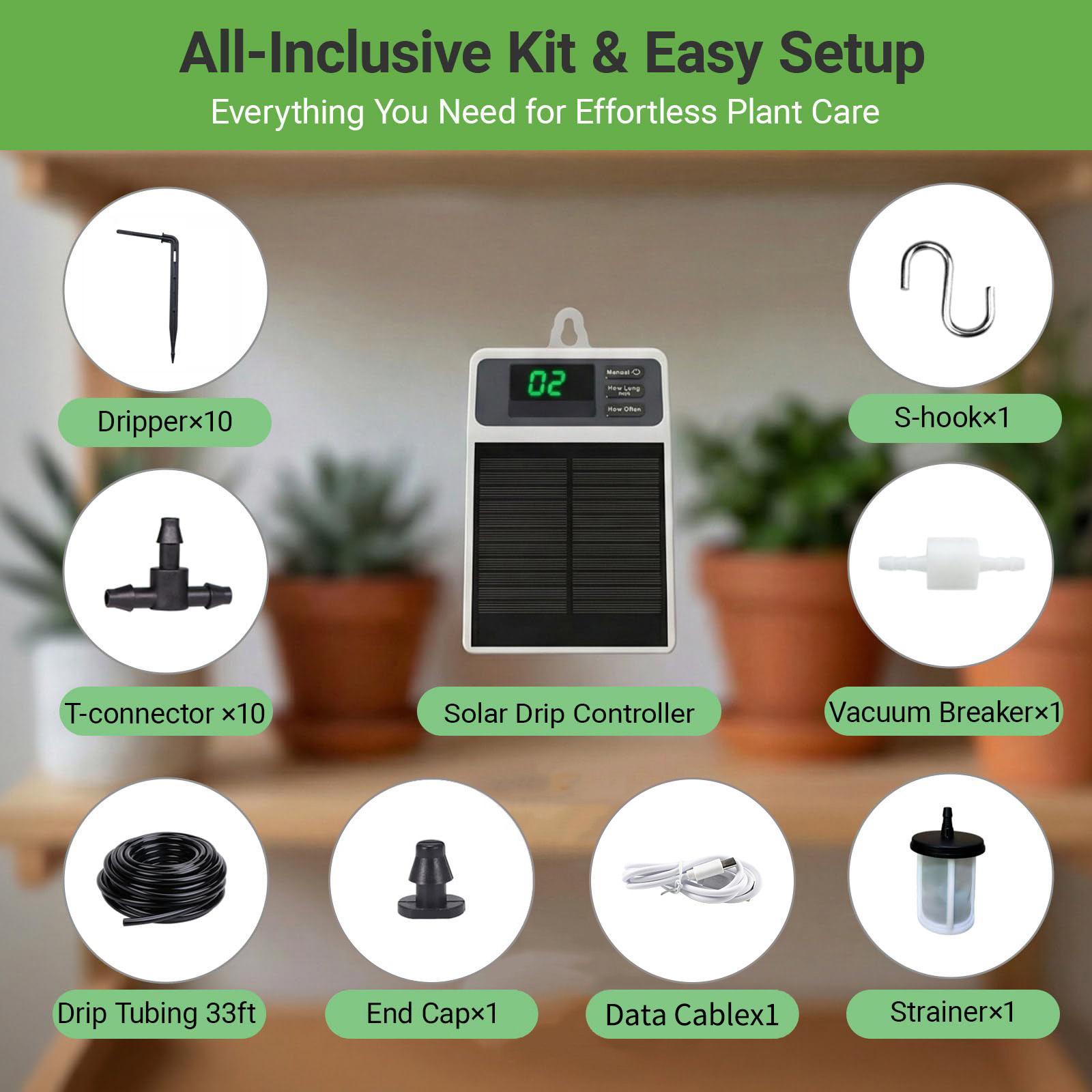 Upgraded Solar Drip Irrigation - Smart Garden Auk review and price