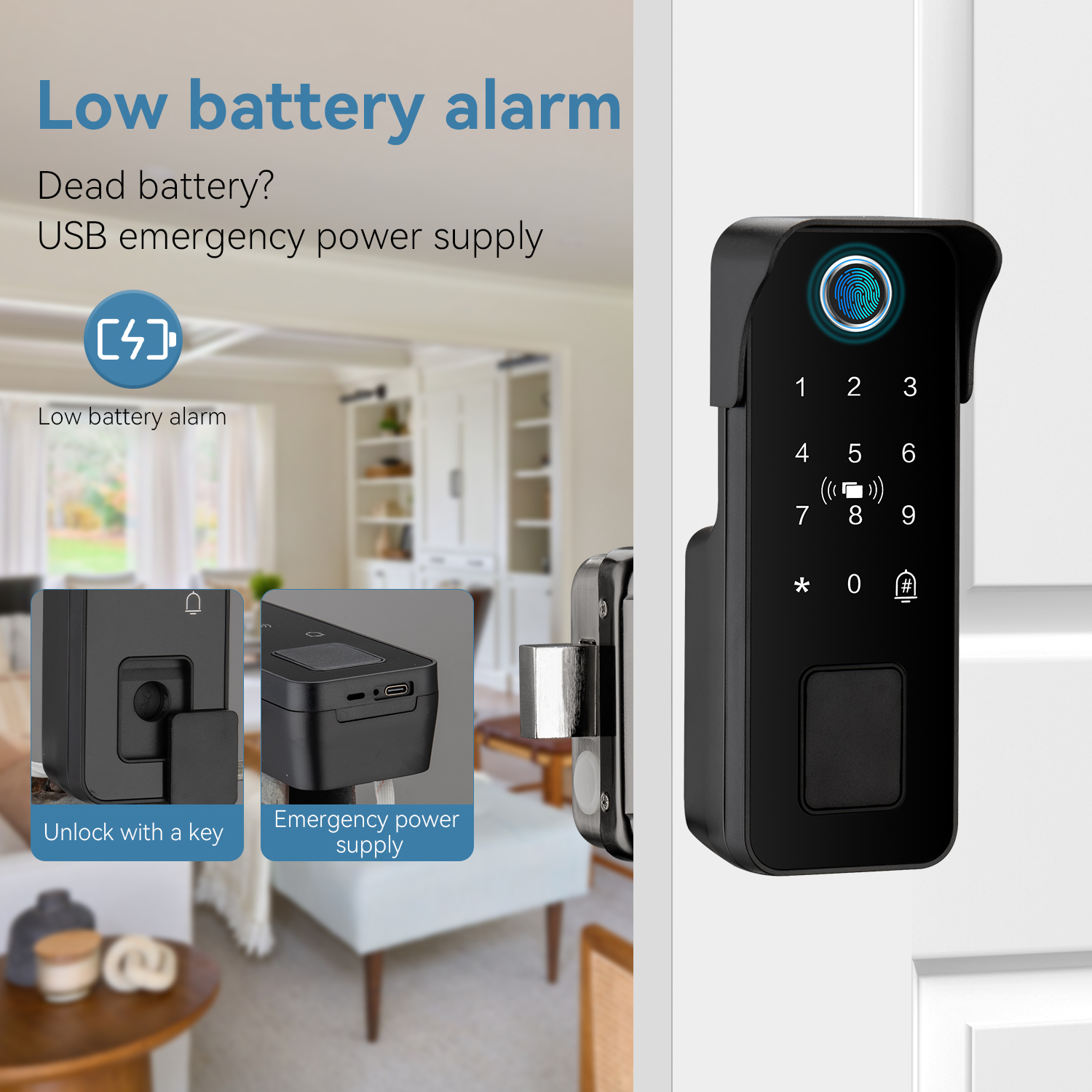 Waterproof Smart Door Lock Fin - Smart Garden Door Lock review and price