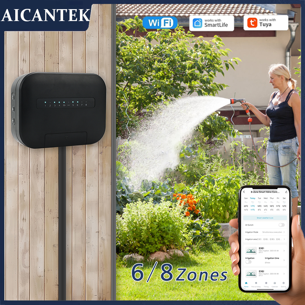 8 Zones Wifi Tuya Smart Garden - Smart Garden Valve review and price