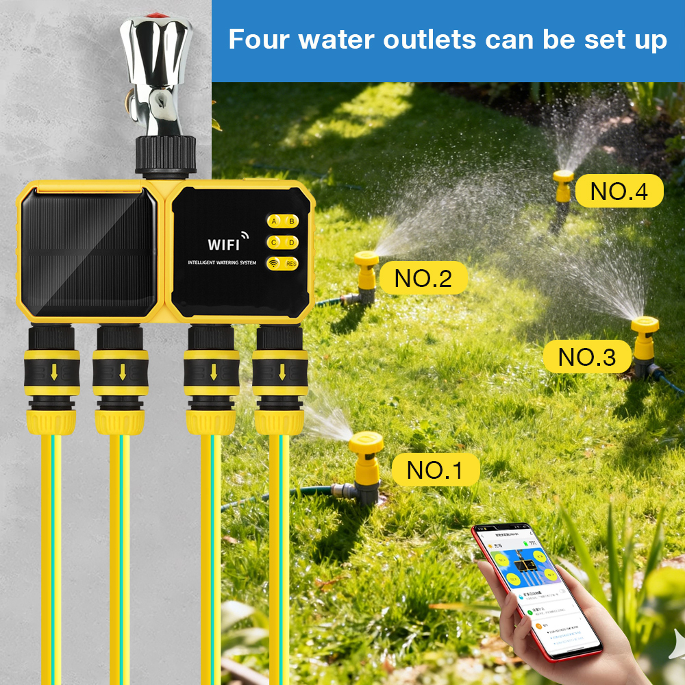 WiFi Solar Irrigation Timer 1/ - Smart Garden Iot review and price