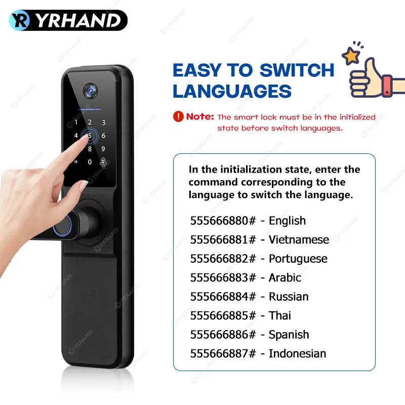 YRHAND H01 Fechadura Eletronic - Smart Garden Door Lock review and price