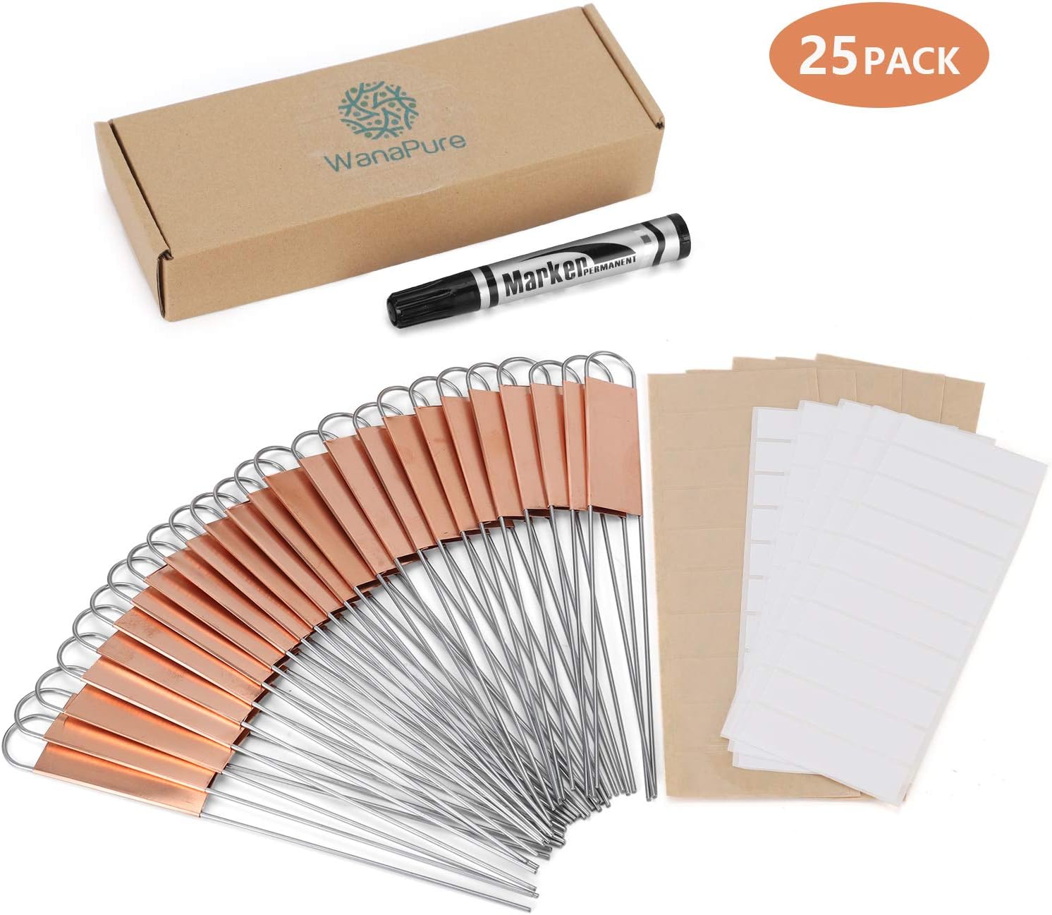 25PCS Copper Plant Tags with 5 - Garden Journal Planner review and price