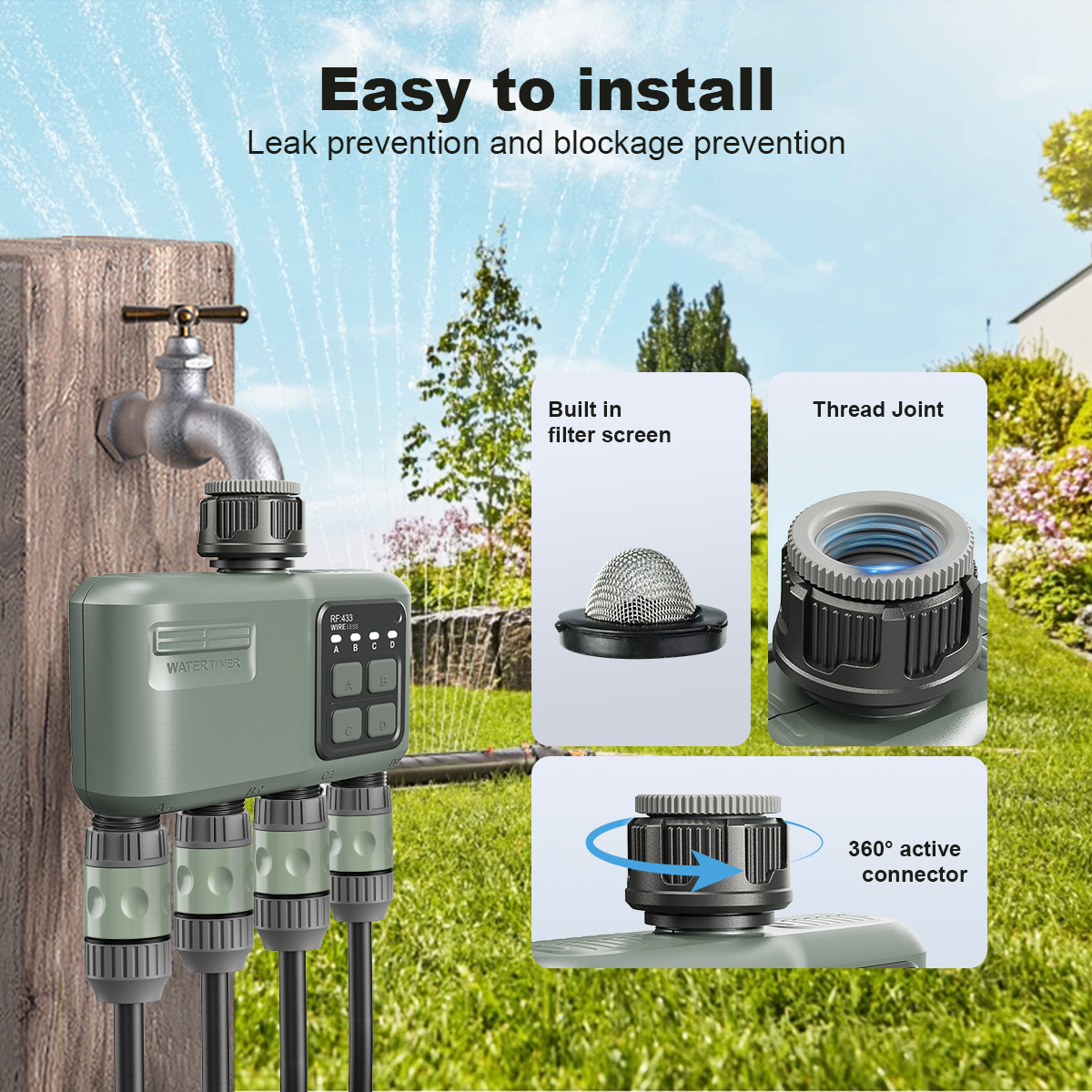 Tuya Wifi+RF433  Smart garden  - Smart Garden Valve review and price
