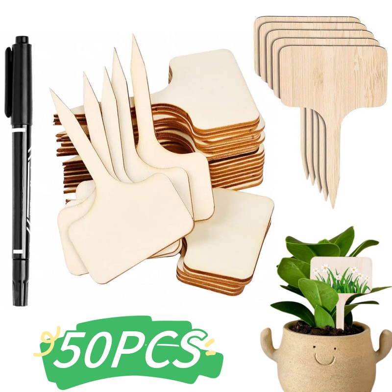 T-Type Bamboo Plant Labels Eco - Garden Journal Planner review and price
