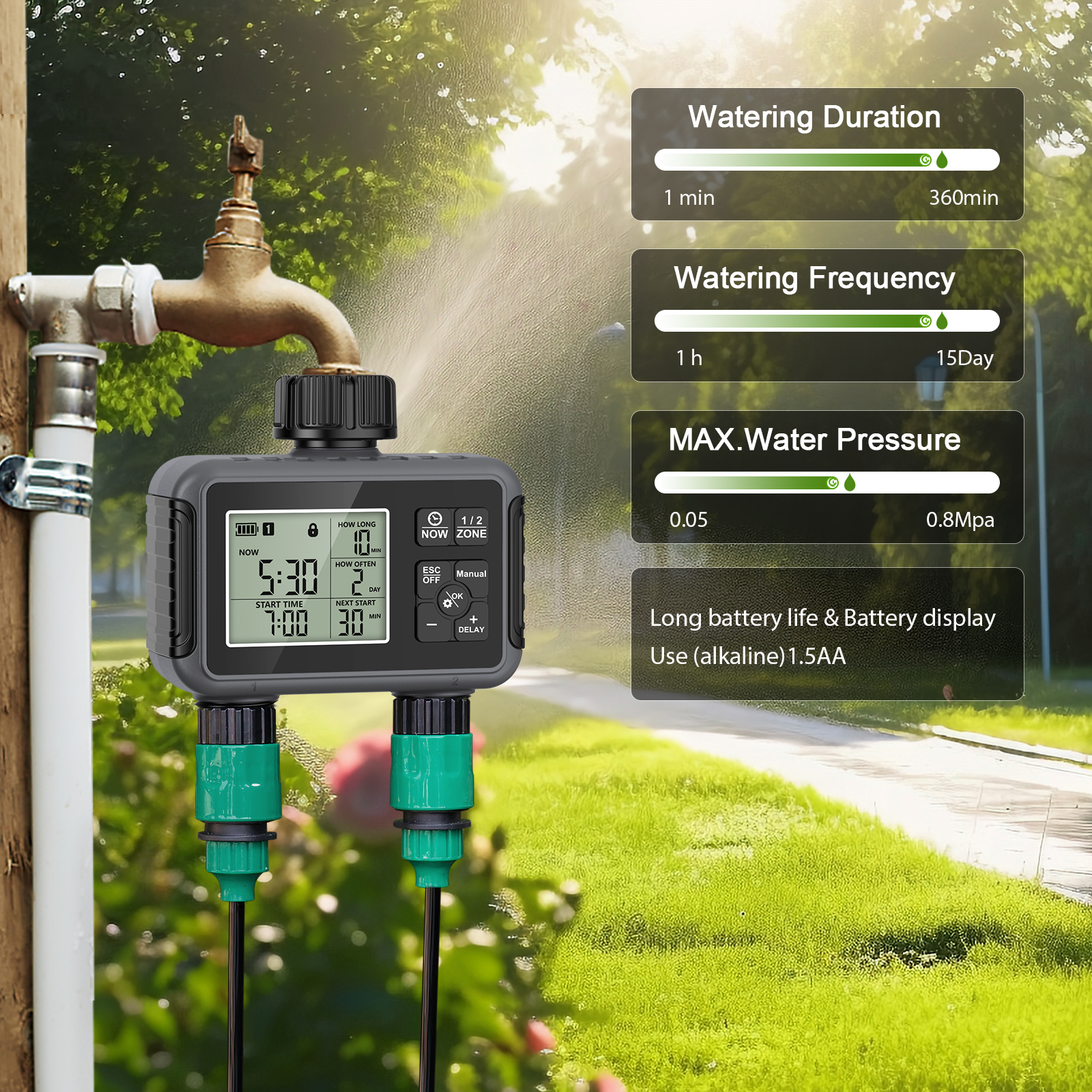 Dual Zone Independent Smart LC - Smart Garden Iot review and price