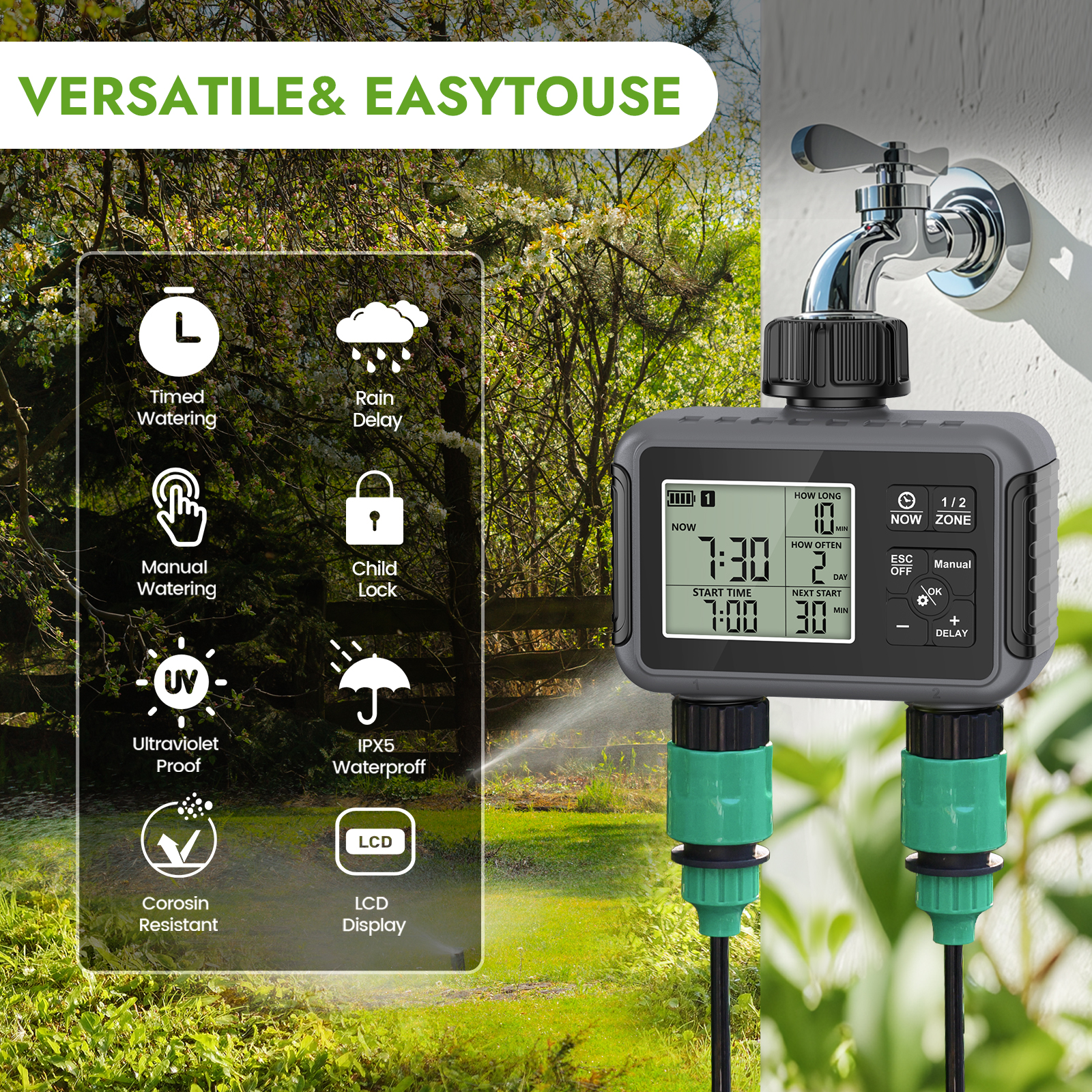 Dual Zone Independent Smart LC - Smart Garden Iot review and price
