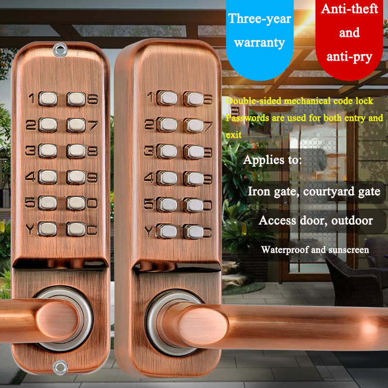 Double-sided Long Handle Keyle - Smart Garden Door Lock review and price
