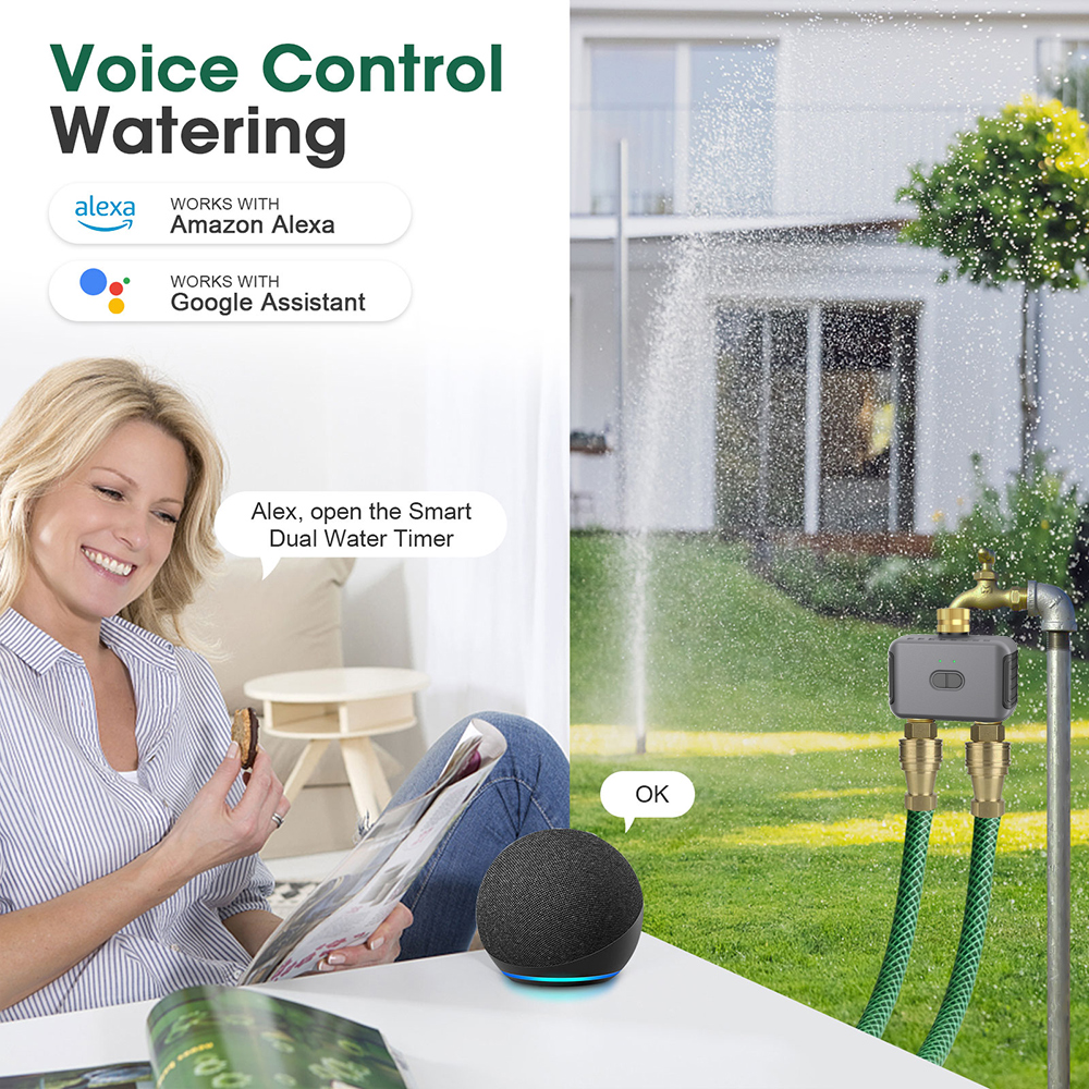 Tuya 2 Zone Watering Timer Gar - Smart Garden Iot review and price