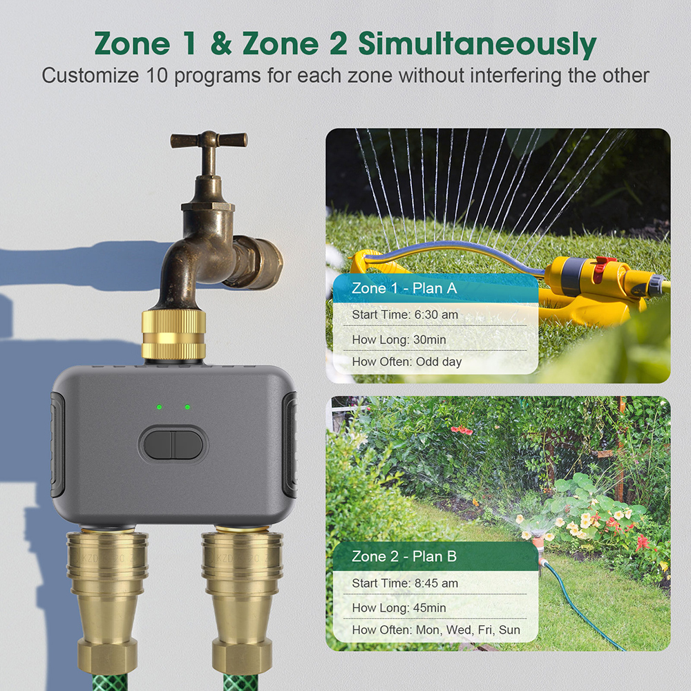 Tuya 2 Zone Watering Timer Gar - Smart Garden Iot review and price